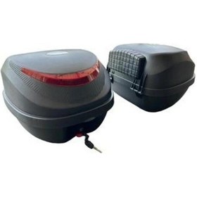 Resim Topcase 35 Litre Siyah Arka Bagaj Çanta Siyah 