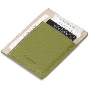 Resim Yeşil Deri Unisex Kredi Kartlık - S1KK00001676-V1A 