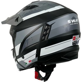 Resim Sway X1-x Seul Track Modüler Full Face Çene Sökülebilen Motosiklet Kaskı 