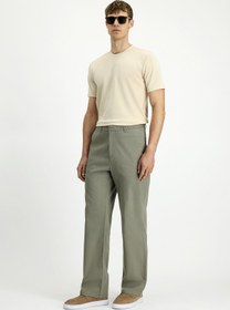 Resim Kiğılı Regular Fit Standart Kesim Likralı Kanvas / Chino Pantolon 