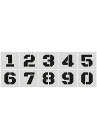 Resim Stencil Rakam Boyama Şablonu X057-sayı Rakam Yüksekliği 5 Cm 