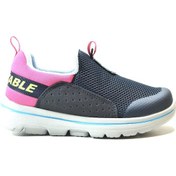 Resim Onlo Ayakkabı Bestof-24 Lacivert Pembe Bağsız Kız Çocuk Ayakkabı Lacivert - Pembe 