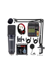 Resim Midex Wizard Paket-2 Cx2 Stüdyo Mikrofon Mdx-04fxu Stüdyo Kayıt Mikseri Kulaklık Ekipman Seti 