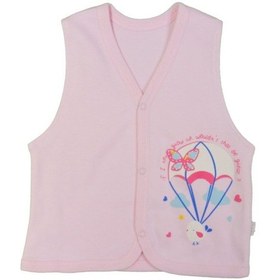 Resim Penye Bebek Yeleği T1241 Pembe 
