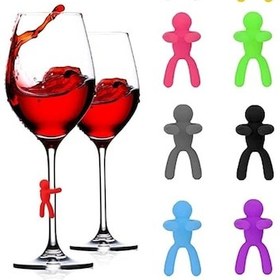 Resim Parti İçecekleri İçin 12'li Silikon Şarap Kadehi Kalemleri, Versay Tasarımı 