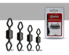 Resim Captain 5080 Elmas Gözlü Fırdöndü 10lu Paket Black Nikel - Standart / 4 