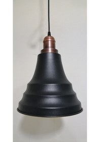 Resim Riolight Retro Siyah Içi Gold Tekli Metal Sarkıt Çap:23Cm (538286531) 