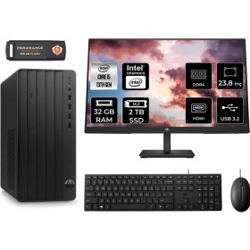 Resim Hp Pro Tower 290 G9 Intel Core I5 13500 32GB 2tb SSD 23.8" Fhd Monitör 8T2W9ES Fdos Masaüstü Bilgisayar & Per4 USB Bellek 8T2W9ESMNT329 
