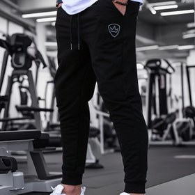 Resim Erkekler için Slim-Fit Nefes Alabilir Jogger Pantolonlar Kalkan Taç Geometrik Baskılı - Spor Salonu, Koşu & Günlük Kullanım İçin Hafif Esnek Kumaş - Tüm Sezonlara Uygun Makinede Yıkanabilir Atletik Rahat Pantolonlar, Koşu Pantolonları, Sportif İnce Pantolonlar, Dayanıklı Spor Giyim 