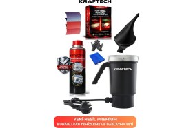 Resim KRAFTECH Yeni Nesil Premium I Buharlı Araba Far Temizleme Ve Parlatma Seti - 9 Parça Ürün 