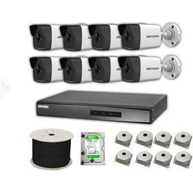 Resim Hikvision 4 MP Mikrofonlu 8 Kameralı 1 TB Disk Tak Çalıştır Hazır IP Kamera Seti 
