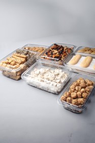 Resim TiriStore Tiri Store Kapaklı 1250 cc Yüksek Kapak Sızdırmaz Plastik Kap 100 Adet Şeffaf 