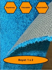 Resim MRT PLASTİK TURKUAZ KALIN YOLLUK, KAYDIRMAZ TABANLI DAYANIKLI YOLLUK, 1x2 metre 
