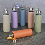 Resim Tohana H2O Deri Kılıflı Cam Matara - Asorti - 500 ml 