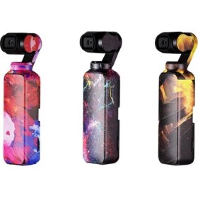 Resim Pgytech Dji Osmo Pocket İçin Sticker Set 3'lü 