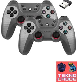 Resim beboncool 2.4G Kablosuz PC-LAPTOP-Android TV-TVBOX-TABLET TELEFON Uyumlu 2 Adet Joystick Kol 