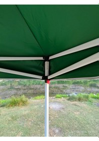 Resim 3x3 M 40 Mm Altıgen Gazebo Tente Yeşil 