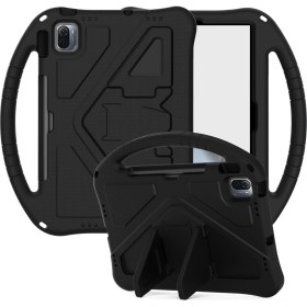 Resim LRtools Hafif Cabrio Kickstand Çocuk Dostu Eva Koruyucu Kapak Xiaomi Pad 5/ Pad 5 Pro - Siyah (Yurt Dışından) 