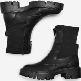Resim ONLY ONLBETTY-5 PU FRONT ZIP BOOT Yürüyüş BotuKadın 