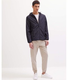 Resim DeFacto %100 Pamuk Jogger Slim Fit Dar Kesim Beli Bağcıklı Gabardin Pantolon D8607AX25SPBG123 