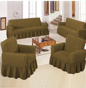 Resim Upmall Bürümcük Koltuk , Çekyat Örtüsü, Kılıfı 3311 Açık Kahve 