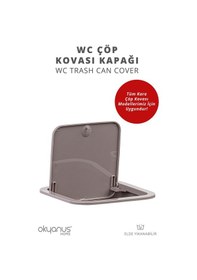 Resim Okyanus Home Vizon Kare Yedek Çöp Kovası Kapağı Vizon 