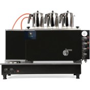 Resim Safir Çay Kazanları 3 Demlikli Cromat Siyah Boyalı Çay Ocağı 3 Gözlü Siyah Çay Kazanı Sadece Elektrikli Siyah Çay Semaveri Ets Sistemli Siyah Çay Makinesi 