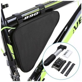 Resim Bisiklet Bisiklet Tamir Aletleri Mini Pompa 16'sı 1 Arada Çok Amaçlı Alet Tornavida Alet Anahtarı Taşınabilir Bisiklet Tamir Alet Seti Bisiklet Üçgen Çanta İle Çok Renkli Çok Renkli 