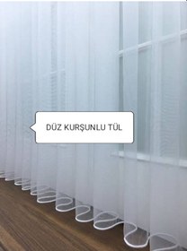 Resim Tül Perde Kurşunlu Düz Grek Sade Ve Spor Uygun Fiyatlı. (375082785) 