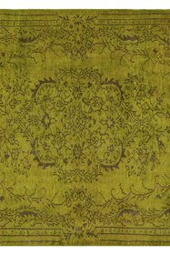 Resim VİNTAGE YEŞİL BASKILI DOKUMATABAN HALI, 122 YNG, 80X150 CM 