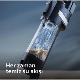 Resim Philips Islak & Kuru Aqua Trio 9000 Seri Premium Dijital Ekran, Hibrit Güç Motorlu Kablosuz Dikey Süpürge, Kendini Temizleme Fonksiyonlu 