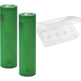 Resim Sony VTC6 18650 3.7 V 3000 mAh 30A Li-ion Şarjlı Pil 2'li + Pil Taşıma Kutusu 