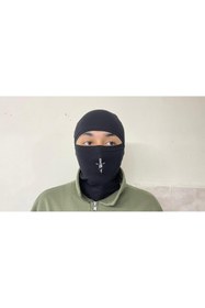 Resim Mas Kılıç Baskılı Rüzgar Geçirmez Termal Yüz Kar Maskesi Balaklava 
