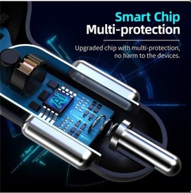 Resim Prestigegoods Port Usb Araç Şarjı 48w 7a Mini Hızlı Şarj İphone 11 Xiaomi Huawei Uyumlu Şarj Adaptörü Arabada 