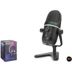 Resim Profesyonel Çift Modlu Gaming Rgb Mikrofon 192 Khz / 24 Bit Type-c - Siyah Me5 