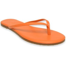 Resim Tkees Tk-2011 Klasik Parmak Arası Turuncu Kadın Terlik Turuncu 