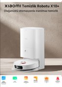 Resim Xiaomi Robot Vacuum X10 Plus - 4000 Pa Güçlü Emiş, Otomatik Çöp Boşaltma Ve Su Haznesi Ile Derin Temizlik 
