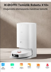 Resim Xiaomi Robot Vacuum X10 Plus - 4000 Pa Güçlü Emiş, Otomatik Çöp Boşaltma Ve Su Haznesi Ile Derin Temizlik 