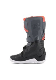 Resim Alpinestars Tech 7s Kros Çocuk Motosiklet Botu Siyah Gri Kırmızı 