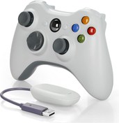 Resim CRK TECH Xbox 360 Pc Ps3 Uyumlu Kablosuz Alıcılı Siyah Gamepad Joystıck 