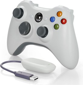 Resim CRK TECH Xbox 360 Pc Ps3 Uyumlu Kablosuz Alıcılı Siyah Gamepad Joystıck 