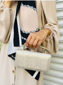 Resim Sezonun Gözdesi Abiye Çanta Gold Çupra 