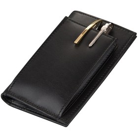 Resim DERİ KALEMLİK NOTLUK CÜZDAN KLM-2 SİYAH 10X15,5 CM 