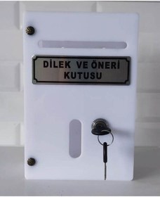 Resim Küçük Boy Pleksi Dilek Ve Öneri Kutusu 