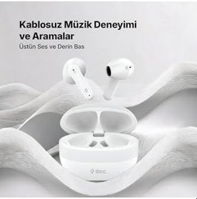 Resim Ttec Bluetooth Kulaklık Airbeat Crips Tws Ekstra Bass HD Ses Dokunmatik Kontrol 2 YIL GARANTİ 