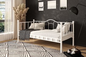 Resim Argimo Kamelya Sedir Metal Karyola - 90x200 / Beyaz 