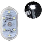 Resim TRENDLIFEOTO Dokunmatik Sensörlü Mini 6 LED Lamba USB Şarj Edilebilir Beyaz Renk 6led 