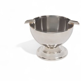 Resim Yuvarlak Gümüş Kaplama Ayaklı Küllük 