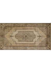 Resim Eşsiz Anadolu Vintage Eskitme El Dokuma Halı 1,15 X 2,1 Cm 9194 