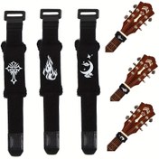 Resim Akustik ve Elektrikli Gitarlar için Elektrikli Gitar Bas Mute Kayışı - Elastikiyetli, İntonasyon ve Resonansı Azaltan, Kayıt ve Canlı Performans için İdeal, 18cm İnce Fiber Kumaş 